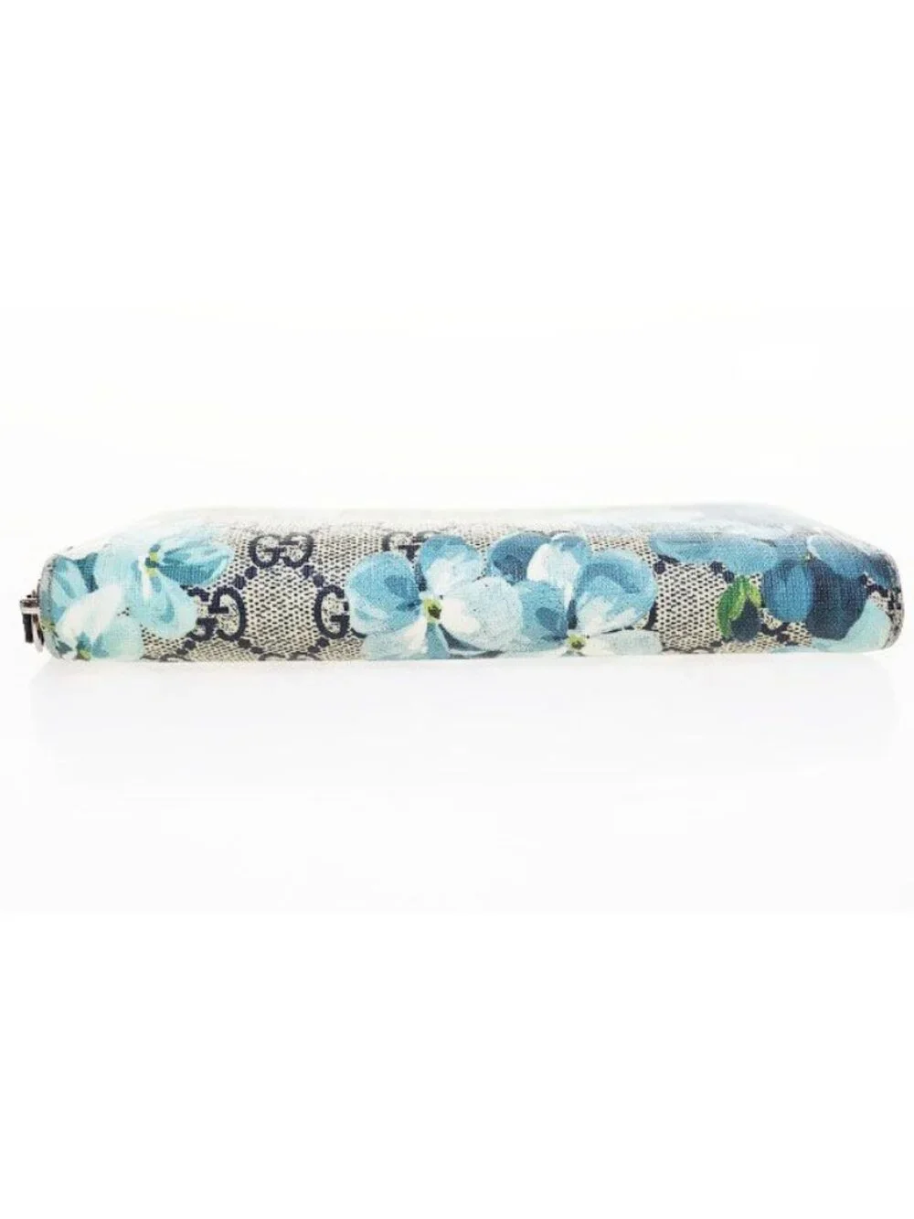 ★SOLD★ Gucci GG Blue Musprint Zip Around Zip Wallet Floral Pattern - Picture 3 of 7